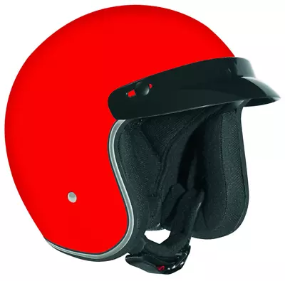 Vega X-380 Red Open Face Motorcycle Helmet Adult Size XS • $29.99