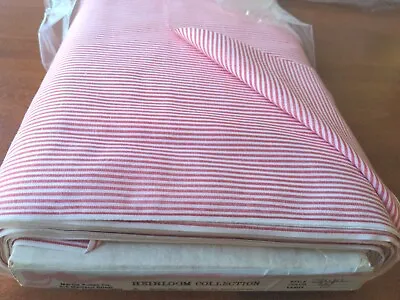 Martha Pullen Heirloom Cotton RED  Pin Stripe 42 Heirloom Collection By The Yard • $5.99
