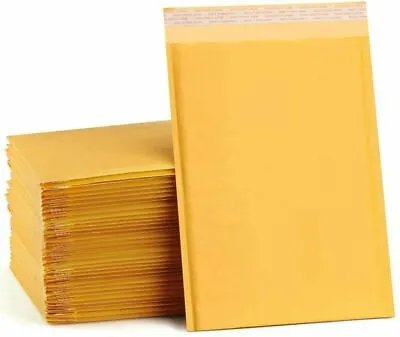Any Size Kraft Bubble Mailers Shipping Mailing Padded Bags Envelopes Self-Seal  • $72.99