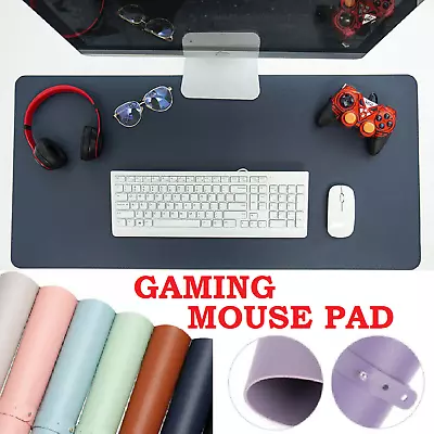 Leather Gaming Keyboard Mouse Pad Double-sided Waterproof Anti Slip Desk Mat • $14.99