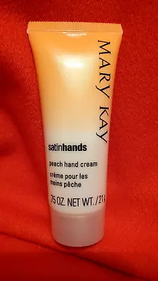 Mary Kay Satin Hands PEACH HAND CREAM Travel Size 0.75 Oz. New No Box • $4.99