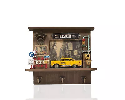 Vintage New York City Checker Taxi Shadow Metal Box Model Bottle Opener • $95.80