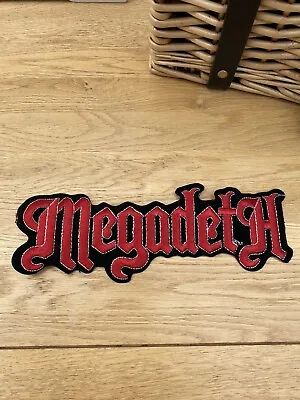 £12.99 • Buy Megadeth Patch Embroidered Iron On Or Sew On Badge 10”
