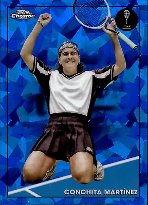 Conchita Martinez 2021 Topps Chrome Sapphire Tennis Blue Sapphire SP #42 HOF • $1.25