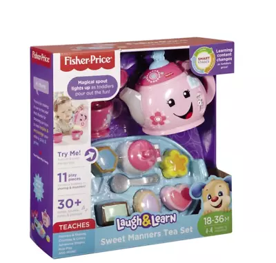 Fisher-Price Laugh & Learn Sweet Manners Tea Set Wonderful Toy • $28.88