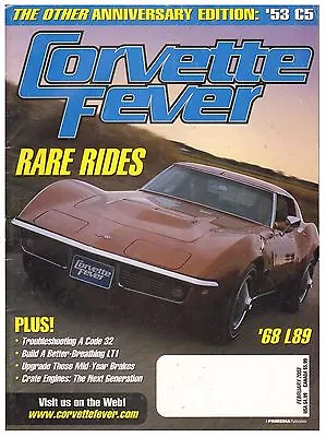 $9.99 • Buy Chevrolet CORVETTE FEVER February 2003--1962, 1967 L89, 1968 L89, 1991 ZR1, More