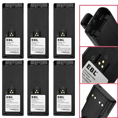 6Pc EBL NTN7143 Battery For Motorola HT1000 MT2000 MTS2000 MTX9000 NTN7144 Radio • $83.99