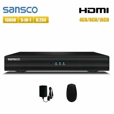 CCTV DVR Recorder 4 8 16 Channel HD 1080N HDMI VGA For Home Security System Kit • £41.84