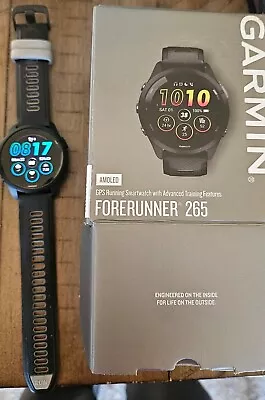 Garmin Forerunner 265 GPS Watch - Black/Powder Gray • $255