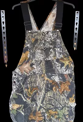 Fieldstaff Mossyoak Camo Bibs Mens 40 Overalls Cargo Pockets Hunting Camouflage • $19.99