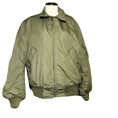 US Military OD/JACKET COLD WEATHER HIGH TEMPERATURE Large Long 8415-01-074-9423 • $135.99