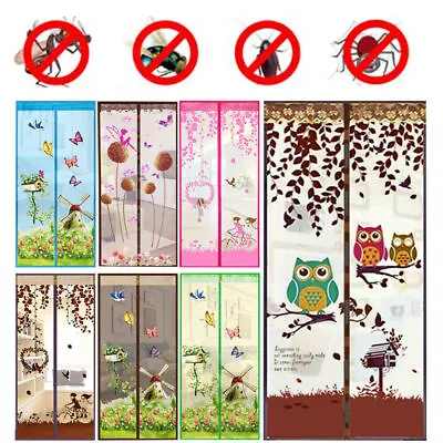 Magnetic Insect Magic Door Net Screen Bug Mosquito Fly Insect Curtain Mesh Guard • £5.96