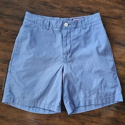 Vineyard Vines Mens 31 X 7.5  Periwinkle Blue Cotton Chino Shorts Club Short • $12.89