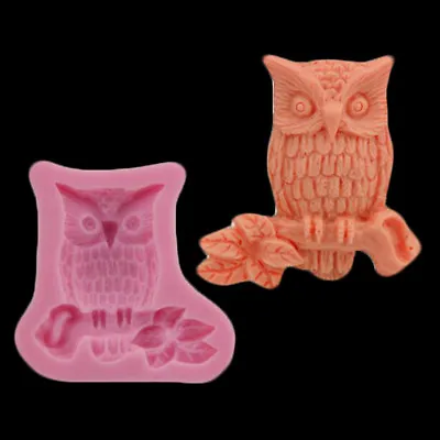£4.99 • Buy Owl Bird Silicone Mold Mould For Cake Icing Decoration Halloween Animal M126