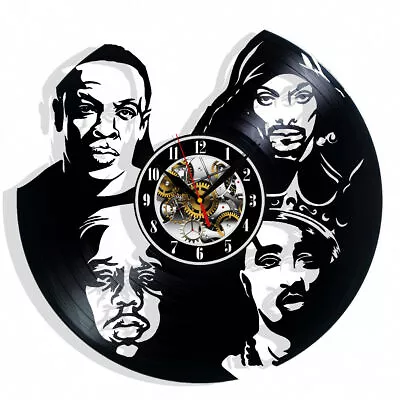 Tupac 2 Pac Vinyl Wall Clock Gift Birthday Holiday Art Home Room Decor Design • $30.89