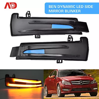 For Mercedes-Benz W246 W242 W204 W212 2012-16 LED Side Marker Lights Signal Lamp • $59.39