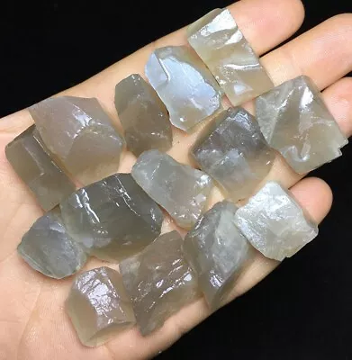 84g Natural Rare White Moonstone Quartz Crystal Healing Reiki Raw Stone   K865 • $1