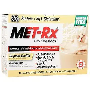 Met-Rx Meal Replacement Drink Mix Original Vanilla 40 Pckts • $116.55