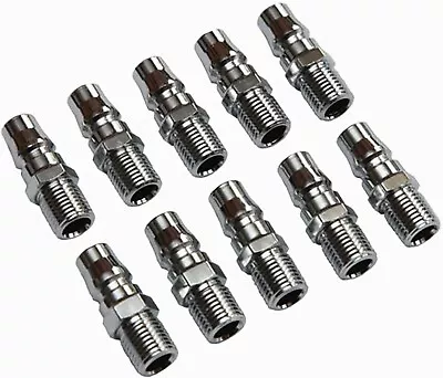 10 X Air Hose Fittings Nitto Type Male Coupler Compressor Couplings Air Tools • $17.79