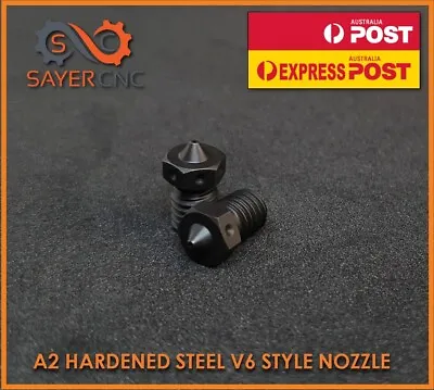 Hardened Steel Nozzle 0.6 Mm E3D V6 Compatible  - 1.75mm Filament - 3d Printer • $15.40