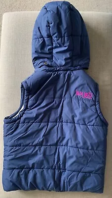 Lazy Jacks Blue Fleece Lined Hooded Womens Pocket Gilet Size Small • £14.99