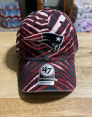 New England Patriots ‘47 Brand Clean Up Adjustable Zubaz Strapback Hat OSFA • $19.95