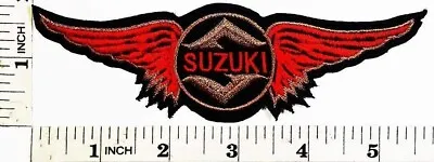 SUZUKI Patch Motorcycle Motocross Motogp 5.5 X1.5  Iron-on Or Sew-on Embroidered • $14.99