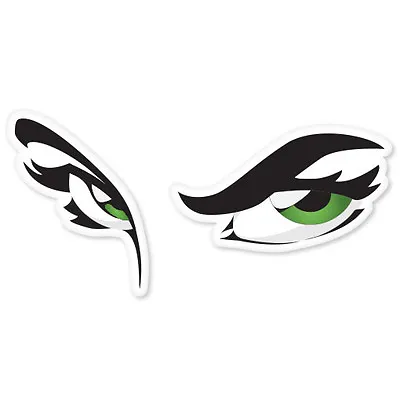 Green Eyes Car Styling Auto Moto Sticker Set 6  X 4  • $3