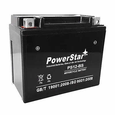 PowerStarÂ® YTX12-BS Motorcycle Battery For SUZUKI VZ800 Marauder 800CC 97-'08 • $43.92