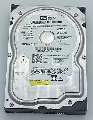 Western Digital WD Caviar SE 80Gb 80 G SATA Internal 3.5  WD800JD-75MSA3 HDD • $69.99