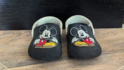 Fun Lab Disney Mickey Mouse Crocs Toddler Children Slip On Black Unisex Size C 8 • $12