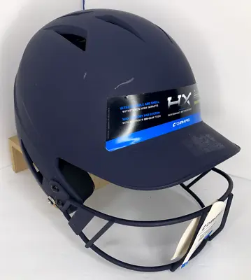 Champro HX Senior Blue Softball Batting Helmet W/ Softball Face Protector • $32.99