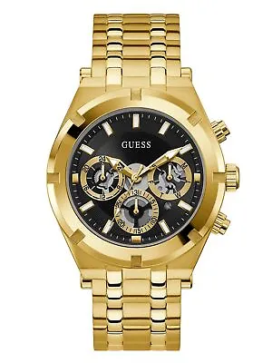 Guess Men's Gold Tone Multifunction Stainless Steel Watch GW0260G2 • $94