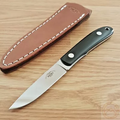 Moki Banff Fixed Knife 3.125  VG-10 Steel Full Tang Blade Black Micarta Handles  • $166.99