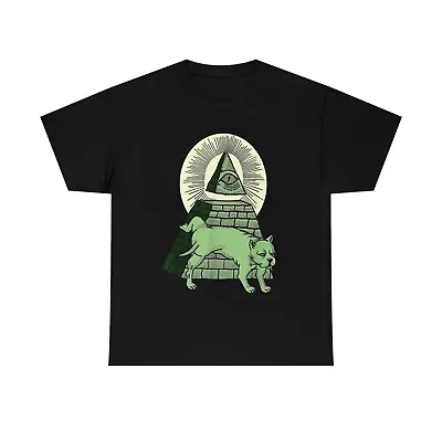 NEW LIMITED Anti Illuminati All Seeing Eye Pyramide Mason Tee T-Shirt S-3XL • $17.99