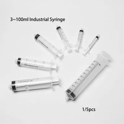 Plastic Syringe Measuring Syringes Liquid Dispenser Transparent Screw Type • $10.19