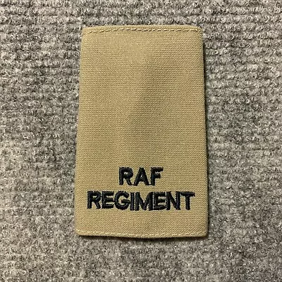 Royal Air Force Surplus New Issued Genuine RAF Regiment Stone Rank Slide • £5.99