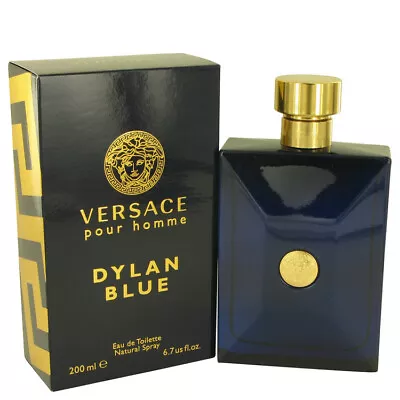 Versace Pour Homme Dylan Blue By Versace 6.7 Oz EDT Cologne Spray For Men NIB • $84.95