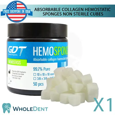 $37.90 • Buy Dental Hemosponge Absbable Gelatine Sponge Gelfoam Cubes Non Sterile Sur Gical
