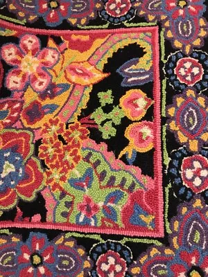 Vera Bradley 100% Wool Pile Hand Hooked Tufted Rug 2 X 3 Symphony In Hue? Rare • $195