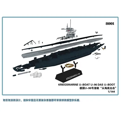 Neverland Hobby 8001 1/144 Kriegsmarine U-Boat U-96 `DAS U-BOOT Model Kit • £44.58