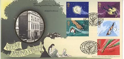 PETER PAN First Day Cover 2002 CERTIFIED SIGNED JACQUELINE WILSON Novelist • £5.99