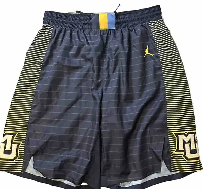 Men’s Marquette Basketball Game Shorts PE Player Issued Size 38 M  2018-2019 • $60