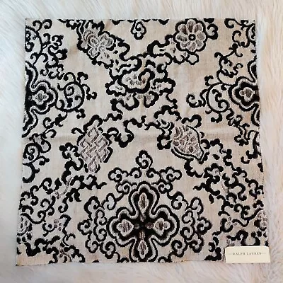 RALPH LAUREN Fabric Sample Upholstery Remnant Jozan Linen Velvet Pearl Epingle • $34.98