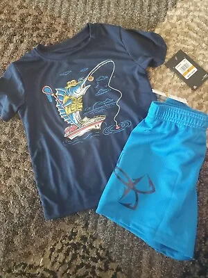 $23.99 • Buy NWT Under Armour Toddler Size 3T 2 Piece Outfit Set