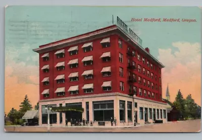 Hotel 1910s DB Medford Oregon Postcard • $3.62