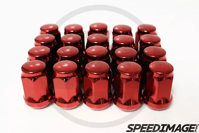 Z Racing Steel Ball Seat Oem 19hex 35mm Red 14x1.5mm Lug Nuts Bulge 20 Pcs • $24.99