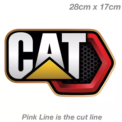 CATERPILLAR Diesel And Gas Logo XLarge Laptop  Car  Decal Sticker  • $24