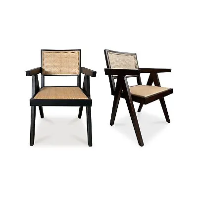 Moe's Home Collection's Takashi Chair Dark Brown Set Of 2 • $790
