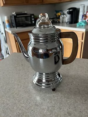 Vintage Manning Bowman 398 COFFEE POT Maker Percolator 11.5  Works. • $80